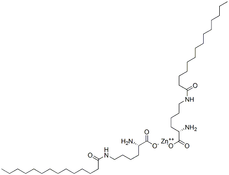 zinc(2+) N6-(1-oxotetradecyl)-L-lysinate Structure