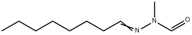 2-Octylidene-1-methylhydrazinecarbaldehyde Struktur