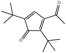 3-ACETYL-2,5-DI-TERT-CYCLOPENTA-2,4-DIENONE 结构式