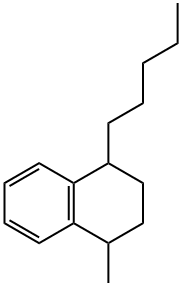 1,2,3,4-tetrahydro-1-methyl-4-pentylnaphthalene 结构式