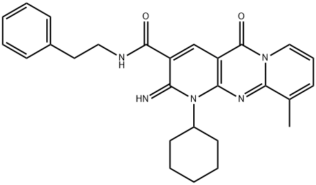 617694-56-1 1-cyclohexyl-2-imino-10-methyl-5-oxo-N-(2-phenylethyl)-1,5-dihydro-2H-dipyrido[1,2-a:2,3-d]pyrimidine-3-carboxamide