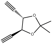 1,3-Dioxolane, 4,5-diethynyl-2,2-dimethyl-, (4S,5S)- (9CI) 化学構造式