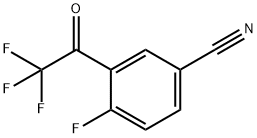 Benzonitrile, 4-fluoro-3-(trifluoroacetyl)- (9CI) Struktur