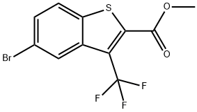 5-Bromo-3-trifluoromethylbenzo[b]thiophene-2-carboxylic acid methyl ester Structure