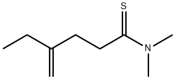 Hexanethioamide,  N,N-dimethyl-4-methylene- 化学構造式