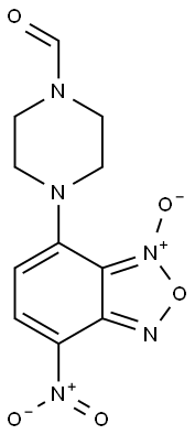 7-(4-Formyl-1-piperazinyl)-4-nitrobenzofurazane 1-oxide Structure
