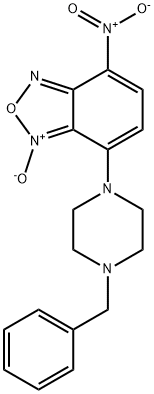 7-(4-Benzyl-1-piperazinyl)-4-nitrobenzofurazane 1-oxide Structure