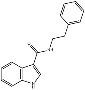 1H-Indole-3-carboxamide, N-(2-phenylethyl)- 结构式