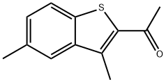 2-アセチル-3,5-ジメチル-1-ベンゾチオフェン 化学構造式