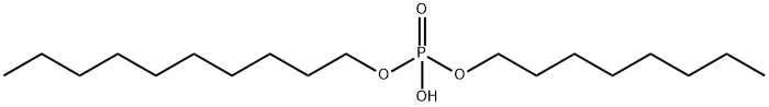 Phosphoric acid hydrogen decyl=octyl ester Structure