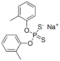 sodium O,O-bis(methylphenyl) dithiophosphate Struktur