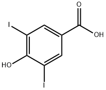 4-羟基-3,5-二碘苯甲酸, 618-76-8, 结构式