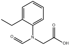 Glycine, N-(2-ethylphenyl)-N-formyl- (9CI) Structure