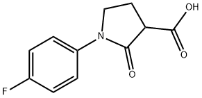 1-(4-FLUOROPHENYL)-2-OXOPYRROLIDINE-3-CARBOXYLIC ACID Structure