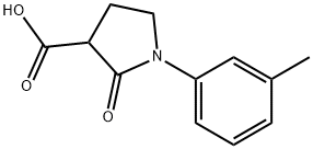 1-(3-METHYLPHENYL)-2-OXO-3-PYRROLIDINEC& Struktur
