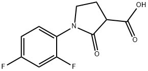 618070-33-0 1-(2,4-DIFLUOROPHENYL)-2-OXOPYRROLIDINE-3-CARBOXYLIC ACID