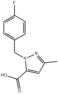 618070-43-2 1-(4-フルオロベンジル)-3-メチル-1H-ピラゾール-5-カルボン酸