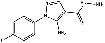5-AMINO-1-(4-FLUOROPHENYL)-1H-PYRAZOLE-4-CARBOHYDRAZIDE Structure