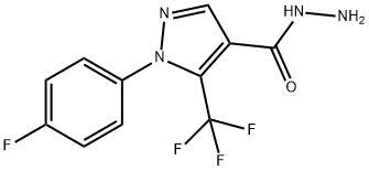 5-(三氟甲基)-1-(4-氟苯基)-1H-吡唑-4-酰肼,618090-96-3,结构式