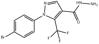 1-(4-溴苯)-5-(三氟甲基)-1H-吡唑-4-酰肼,618090-98-5,结构式