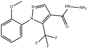 5-(TRIFLUOROMETHYL)-1-(2-METHOXYPHENYL)-1H-PYRAZOLE-4-CARBOHYDRAZIDE Structure