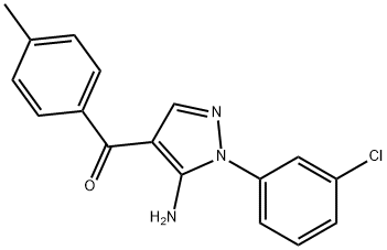 (5-AMINO-1-(3-CHLOROPHENYL)-1H-PYRAZOL-4-YL)(P-TOLYL)METHANONE|