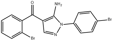 (5-AMINO-1-(4-BROMOPHENYL)-1H-PYRAZOL-4-YL)(2-BROMOPHENYL)METHANONE,618091-96-6,结构式