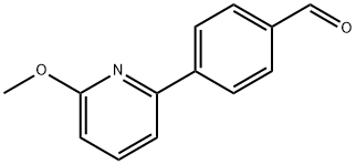 4-(3-Methoxypyridin-2-yl)benzaldehyde Struktur