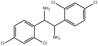 1,2-BIS(2,4-DICHLOROPHENYL)ETHANE-1,2-DIAMINE 化学構造式