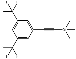 (3,5-BIS(TRIFLUOROMETHYL)PHENYLETHYNYL)& 化学構造式