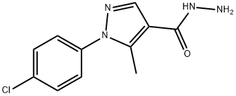 1-(4-氯苯)-5-甲基-1H-吡唑-4-酰肼,618092-42-5,结构式