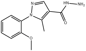 1-(2-甲氧基苯基)-5-甲基-1H-吡唑-4-酰肼, 618092-56-1, 结构式