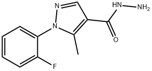 1-(2-FLUOROPHENYL)-5-METHYL-1H-PYRAZOLE-4-CARBOHYDRAZIDE Structure