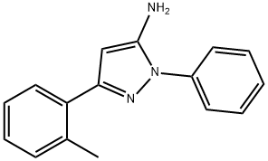 1-苯基-3-(邻甲苯基)-1H-吡唑-5-胺, 618092-66-3, 结构式