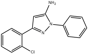 3-(2-Chlorophenyl)-1-phenyl-1H-pyrazol-5-ylamine Structure