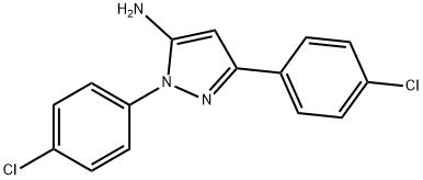 1,3-BIS(4-CHLOROPHENYL)-1H-PYRAZOL-5-AMINE Structure
