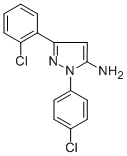 3-(2-CHLOROPHENYL)-1-(4-CHLOROPHENYL)-1H-PYRAZOL-5-AMINE Structure