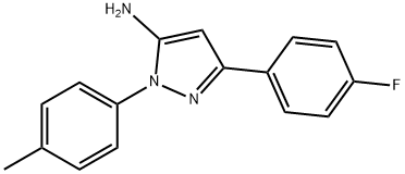 3-(4-氟苯基)-1-(对甲苯基)-1H-吡唑-5-胺,618092-86-7,结构式