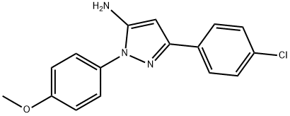 3-(4-CHLOROPHENYL)-1-(4-METHOXYPHENYL)-1H-PYRAZOL-5-AMINE|