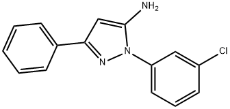 1-(3-氯苯基)-3-苯基-1H-吡唑-5-胺,618098-26-3,结构式