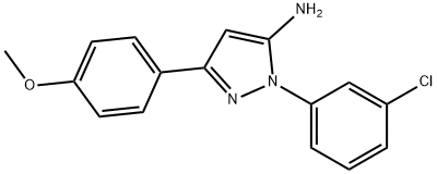 618098-31-0 1-(3-CHLOROPHENYL)-3-(4-METHOXYPHENYL)-1H-PYRAZOL-5-AMINE