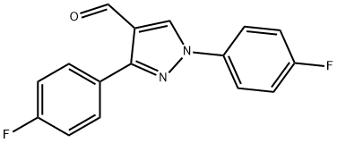 1,3-BIS(4-FLUOROPHENYL)-1H-PYRAZOLE-4-CARBALDEHYDE,618098-59-2,结构式