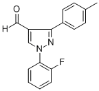 1-(2-FLUOROPHENYL)-3-P-TOLYL-1H-PYRAZOLE-4-CARBALDEHYDE,618098-69-4,结构式