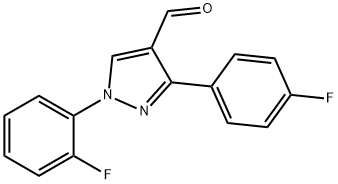 1-(2-FLUOROPHENYL)-3-(4-FLUOROPHENYL)-1H-PYRAZOLE-4-CARBALDEHYDE|