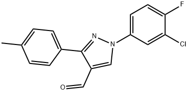 1-(3-CHLORO-4-FLUOROPHENYL)-3-P-TOLYL-1H-PYRAZOLE-4-CARBALDEHYDE|