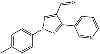 3-(PYRIDIN-3-YL)-1-P-TOLYL-1H-PYRAZOLE-4-CARBALDEHYDE Structure