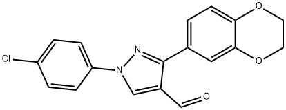 1-(4-CHLOROPHENYL)-3-(2,3-DIHYDROBENZO[B][1,4]DIOXIN-6-YL)-1H-PYRAZOLE-4-CARBALDEHYDE|