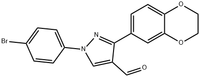 1-(4-BROMOPHENYL)-3-(2,3-DIHYDROBENZO[B][1,4]DIOXIN-6-YL)-1H-PYRAZOLE-4-CARBALDEHYDE|