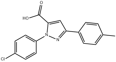 618102-10-6 1-(4-クロロフェニル)-3-(4-メチルフェニル)-1H-ピラゾール-5-カルボン酸