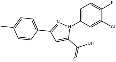 1-(3-CHLORO-4-FLUOROPHENYL)-3-P-TOLYL-1H-PYRAZOLE-5-CARBOXYLIC ACID|